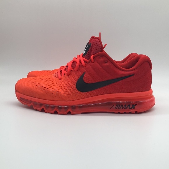 Nike Air Max 2017 Bright Crimson Red Black 849559-602 Men's Running size 10 - Picture 3 of 5